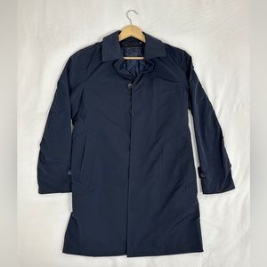 Navy Blue Water Repellent Trenchcoat